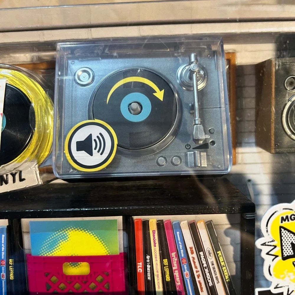MGA Miniverse Real Music Record Player Mini Vinyl Turntable Set Plays Music